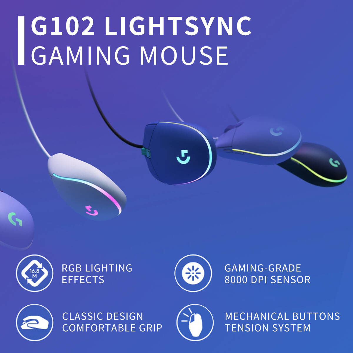 Logitech G102 Prodigy Gaming M - đánh giá và giá Esports Online Gaming